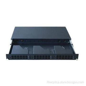 1U 19Rack Mounted rack mount fiber patch panel for 3pcs MPO